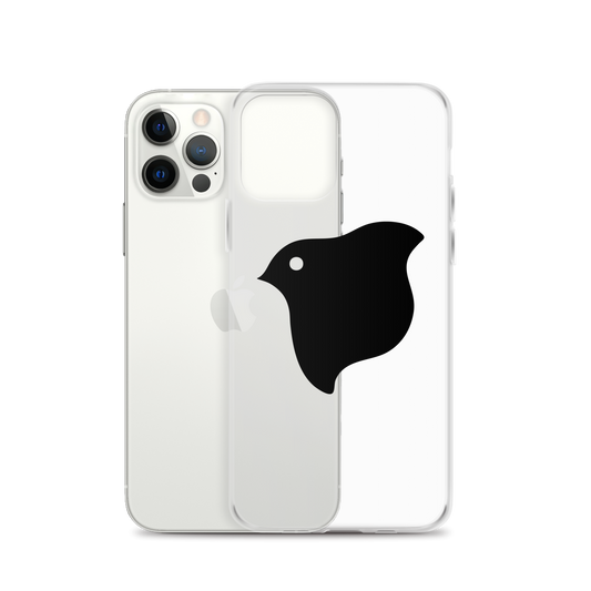 [Chidori] iPhone-Hülle mit schwarzem Logo (klar)