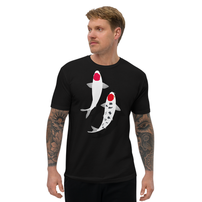 [Koi] T-Shirt tancho rot und weiß (Herren)