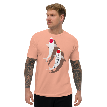 [Koi] T-Shirt tancho rot und weiß (Herren)