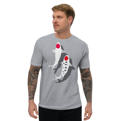 [Koi] T-Shirt tancho rot und weiß (Herren)