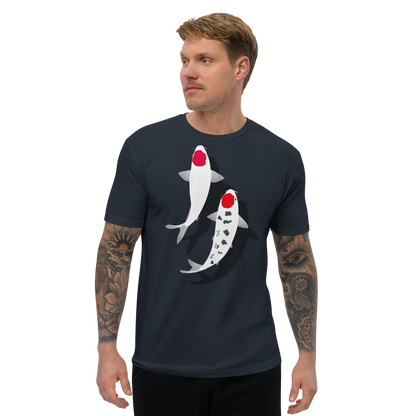 [Koi] T-Shirt tancho rot und weiß (Herren)