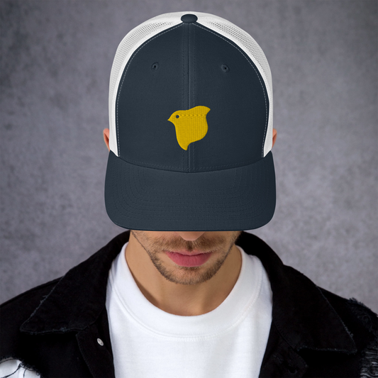 [Chidori] Trucker Cap Gelbes Logo (Stickerei)