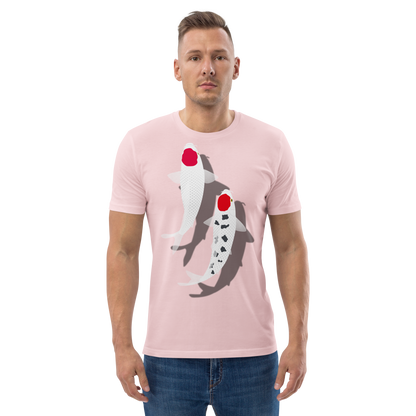 [Koi] T-Shirt tancho rot und weiß (unisex)