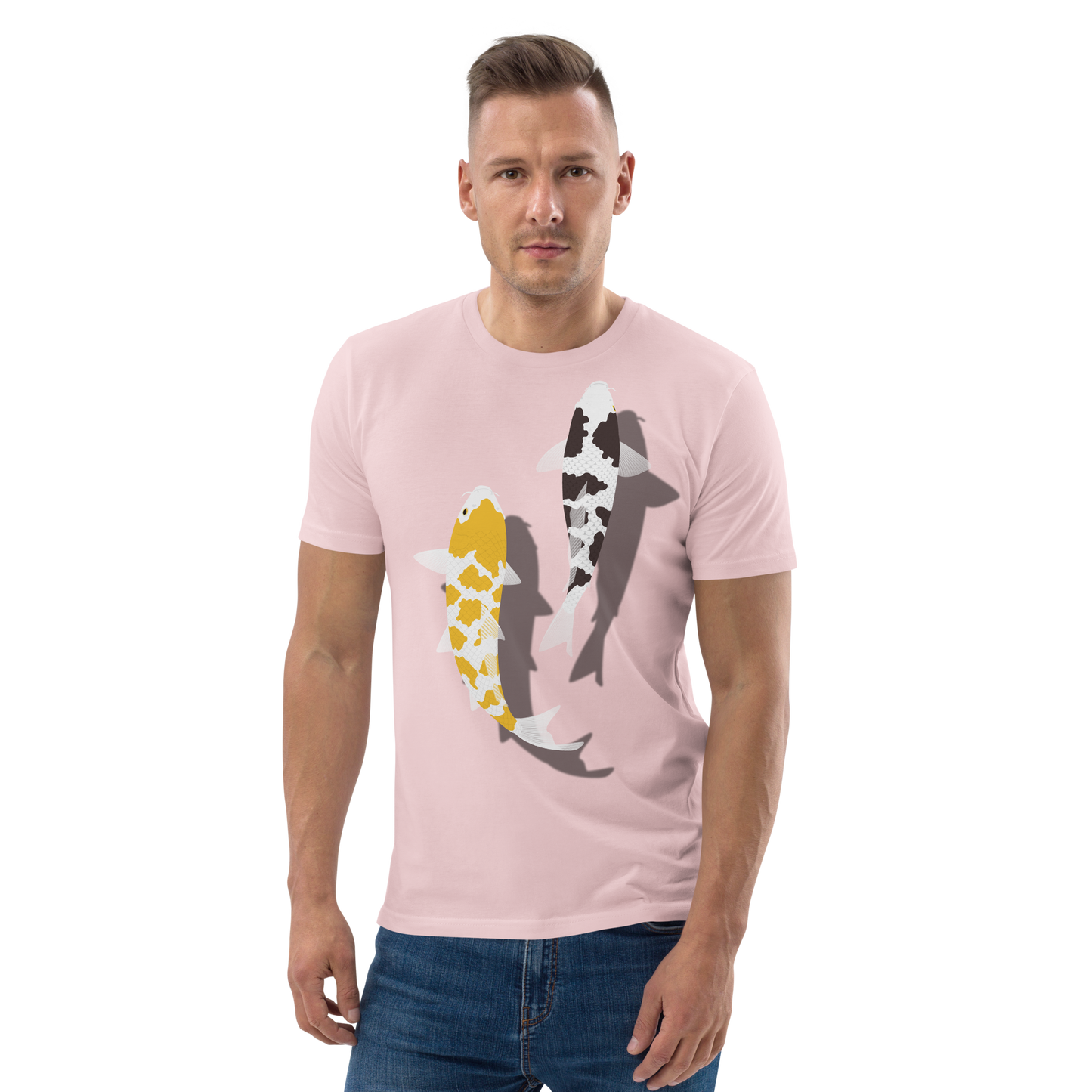 [Koi] T-Shirt weißes Schildpatt/deutsche Polsterung (Unisex)