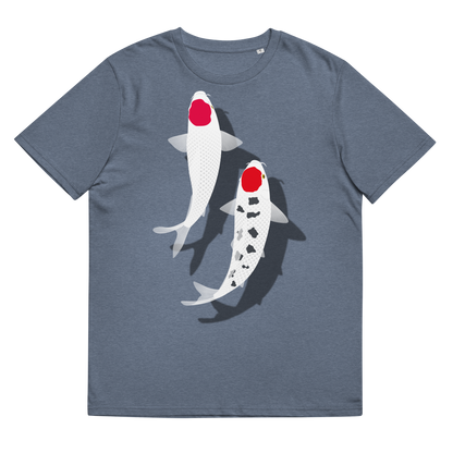 [Koi] T-Shirt tancho rot und weiß (unisex)