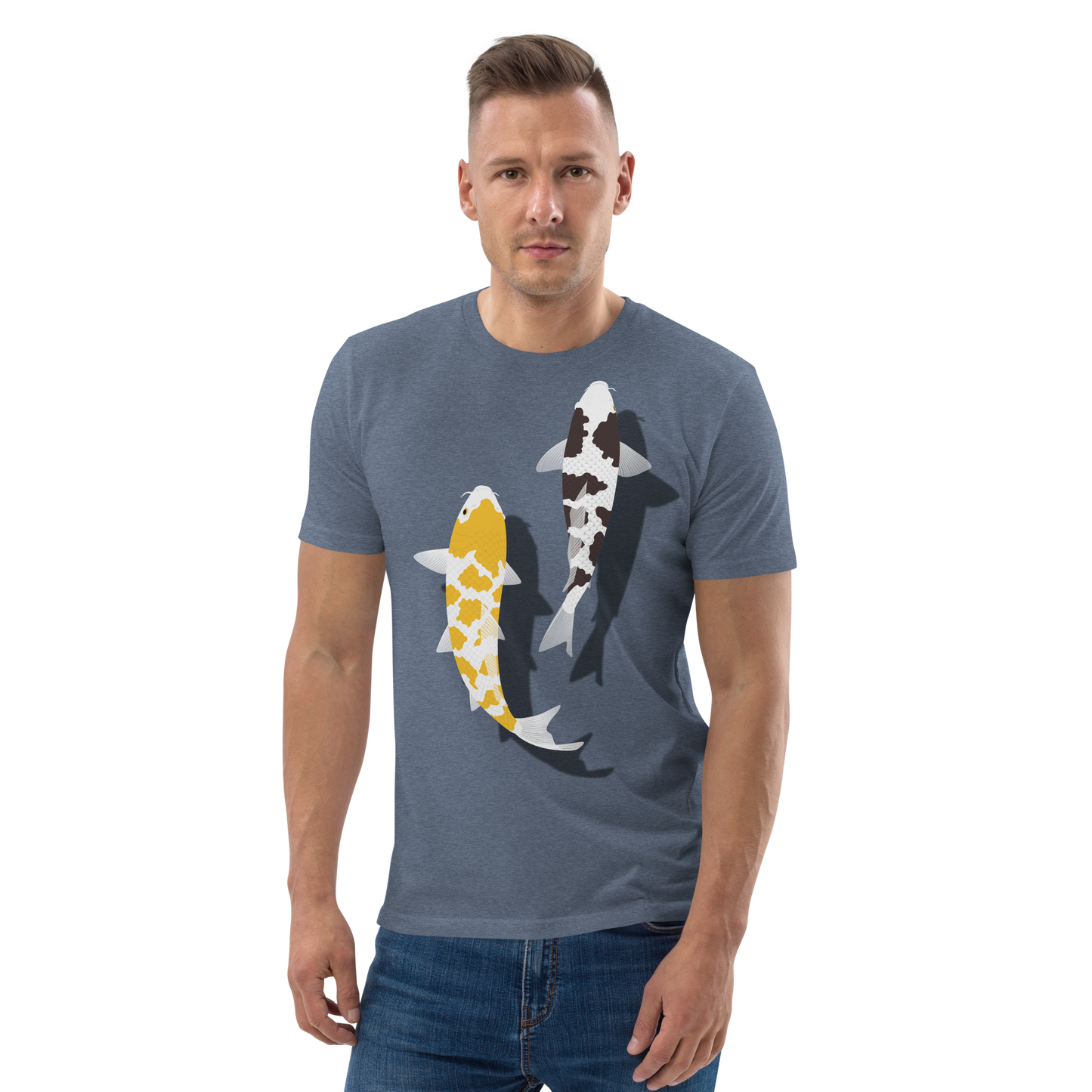 [Koi] T-Shirt weißes Schildpatt/deutsche Polsterung (Unisex)