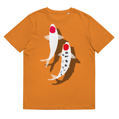 [Koi] T-Shirt tancho rot und weiß (unisex)