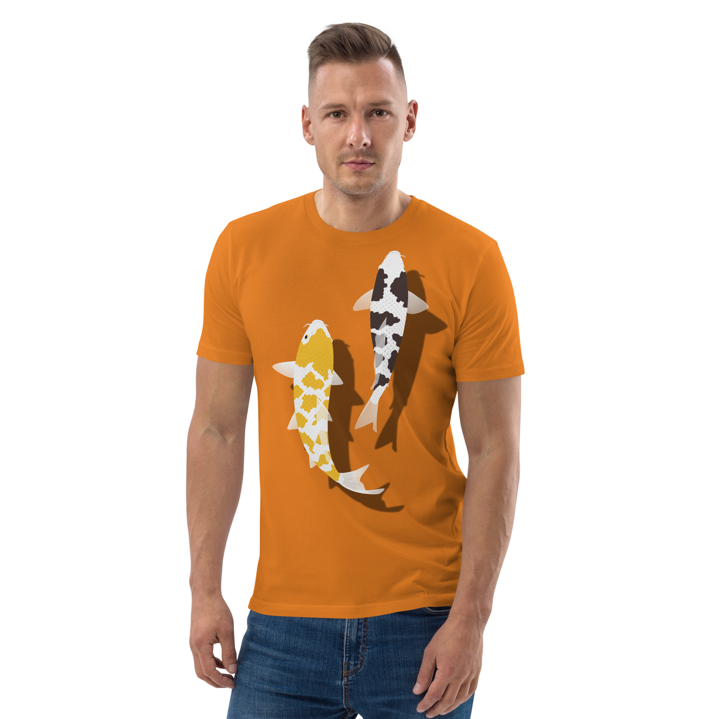 [Koi] T-Shirt weißes Schildpatt/deutsche Polsterung (Unisex)