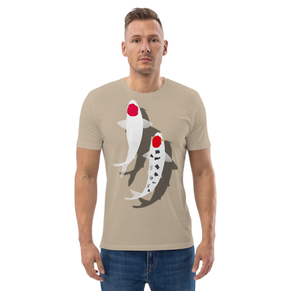 [Koi] T-Shirt tancho rot und weiß (unisex)