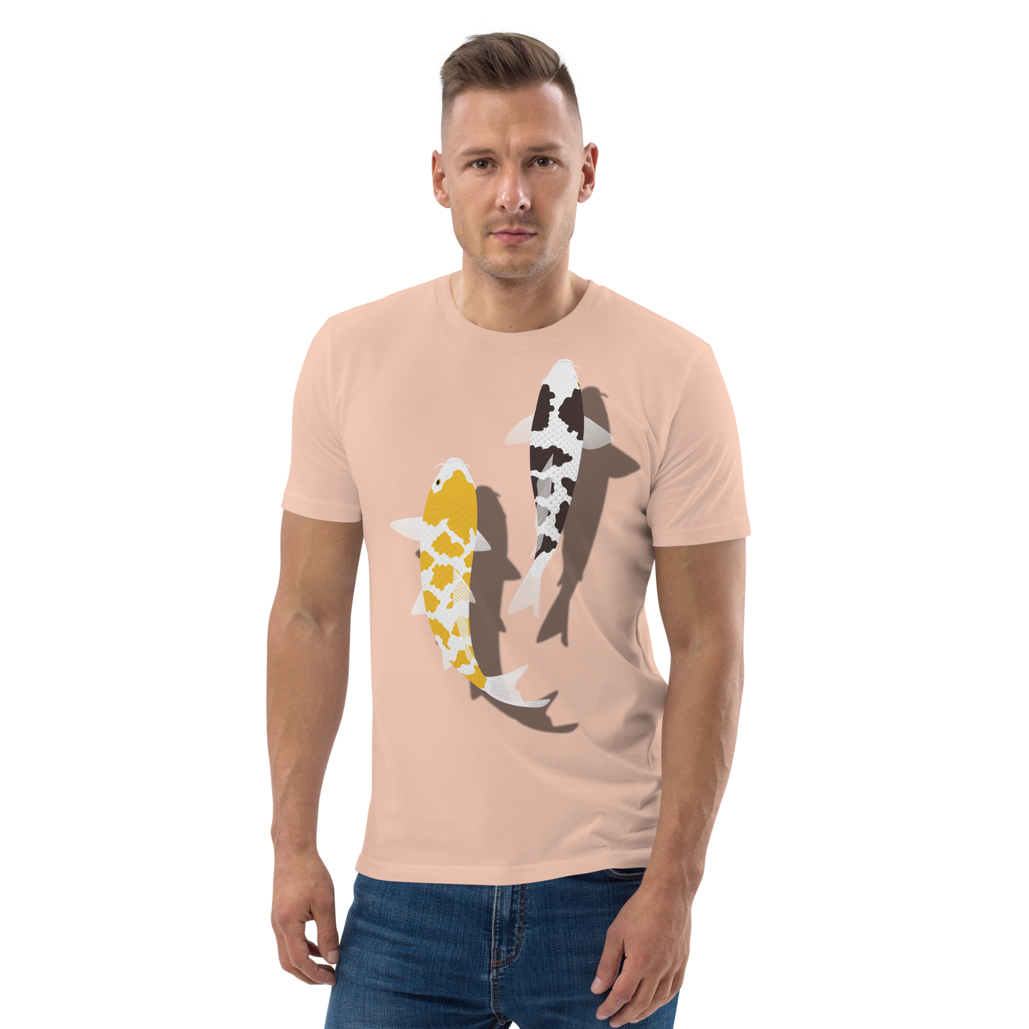 [Koi] T-Shirt weißes Schildpatt/deutsche Polsterung (Unisex)