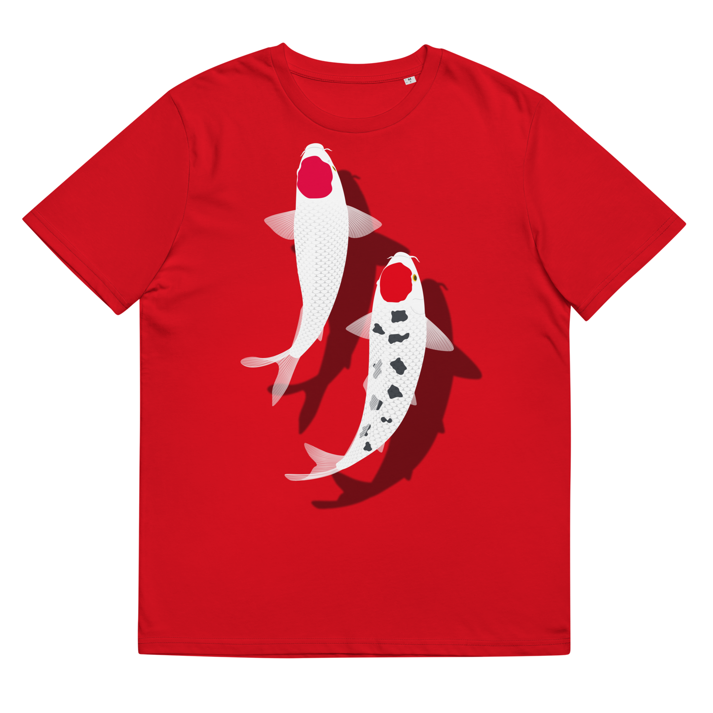[Koi] T-Shirt tancho rot und weiß (unisex)