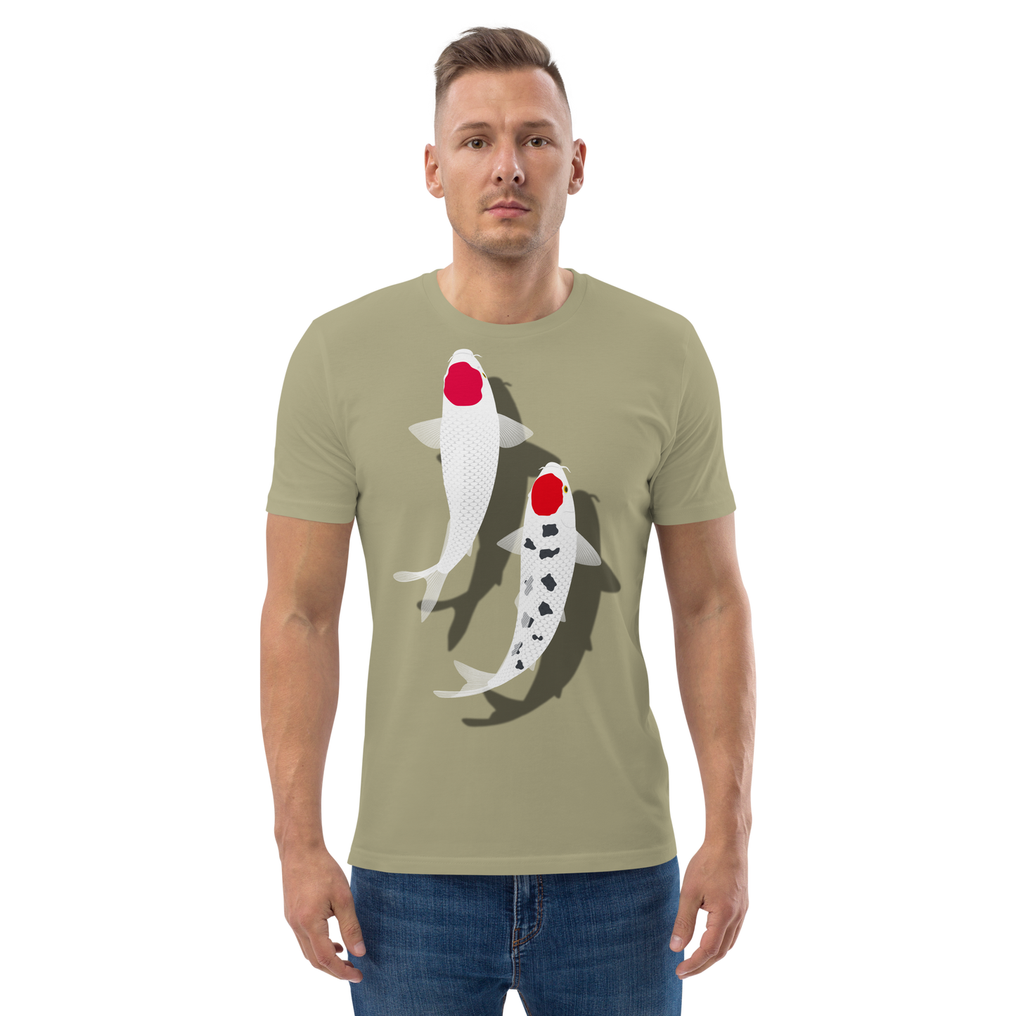 [Koi] T-Shirt tancho rot und weiß (unisex)