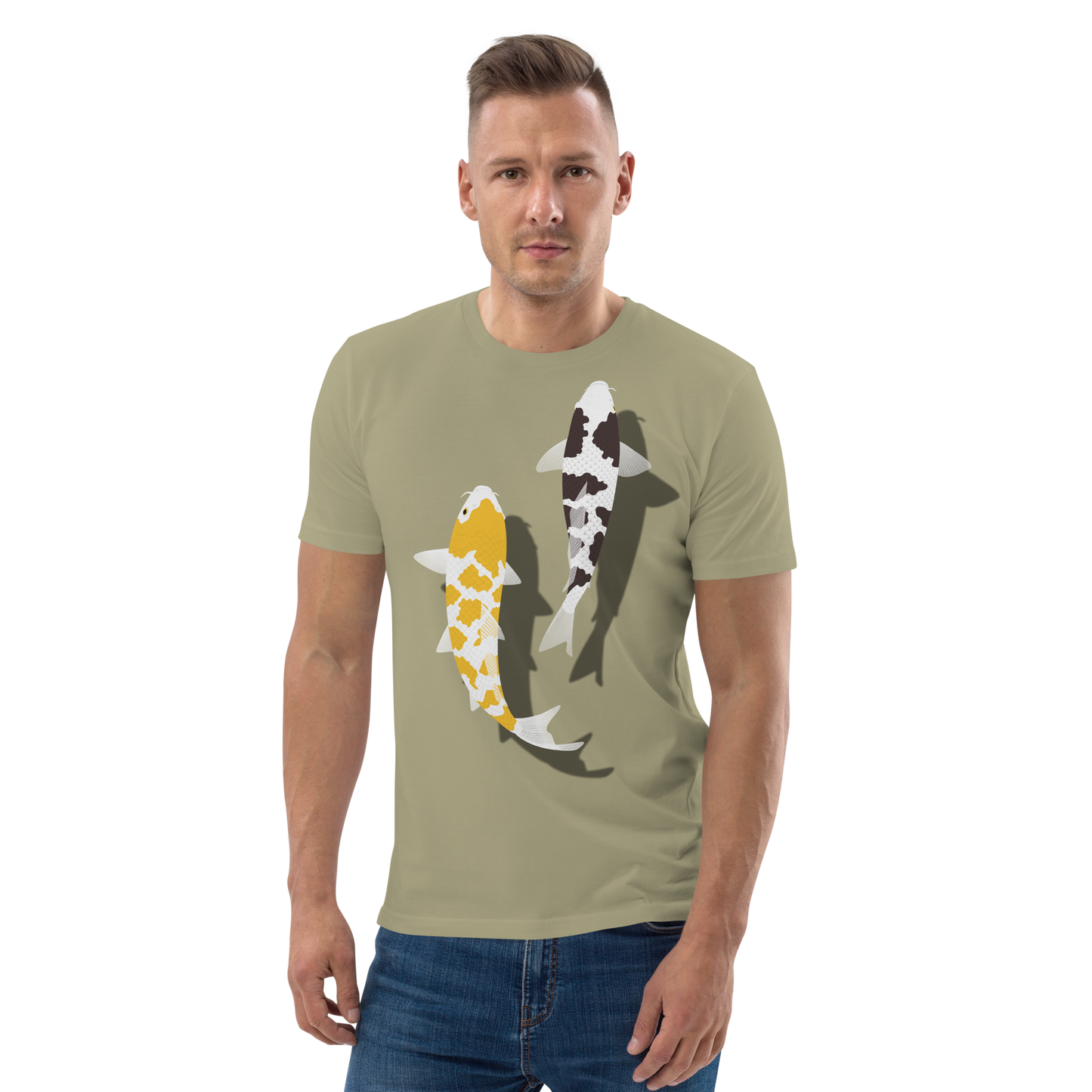 [Koi] T-Shirt weißes Schildpatt/deutsche Polsterung (Unisex)