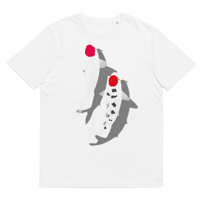 [Koi] T-Shirt tancho rot und weiß (unisex)